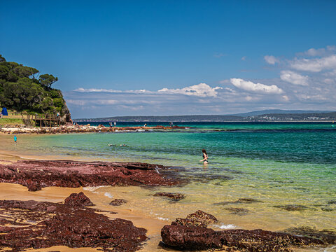 Summer Day At High Tide Bar Beach Merimbula