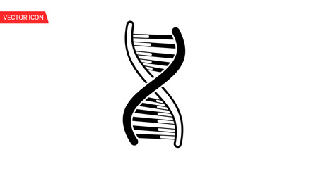 DNA double helix structure model.