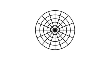 Geometric Circular Grid Pattern Design.