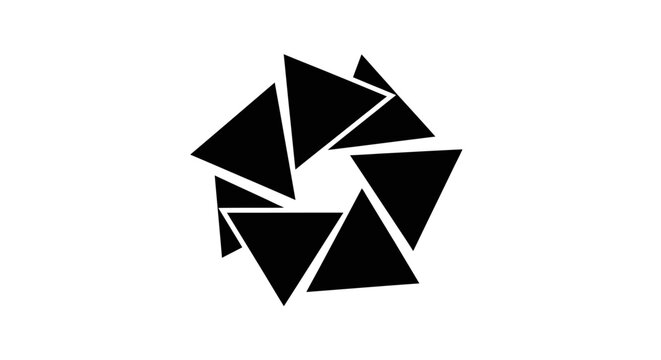Black camera shutter icon graphic design.