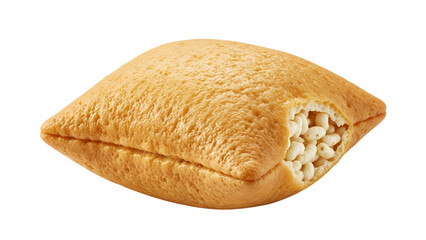 Pillow Bites Cereal Snack Isolated Against Black Backdrop