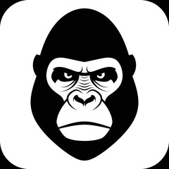 Close up of gorilla face. © nuha