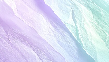 Obraz premium Pastel-colored, textured paper background with diagonal folds and varying light