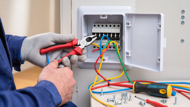 electrician at work