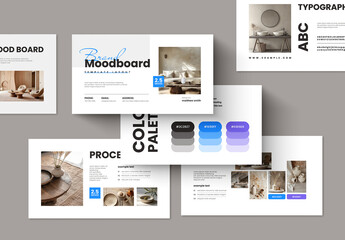 Minimal Brand Mood Board Presentation Template