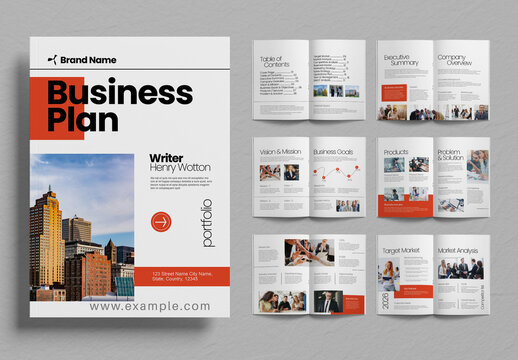 Modern Corporate Business Plan Brochure Template