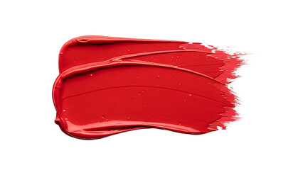 Red Lipstick Smear Isolated on Black Background Texture