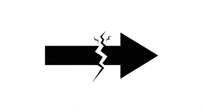 Broken Arrow Forward Symbol