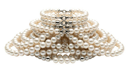 Pearl Necklace Elegant White Luxury Object