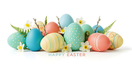 colorful easter eggs