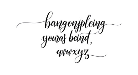 Elegant Calligraphy Script Font with Swashes and Flourishes.