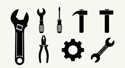 Obraz premium Essential Hand Tools Collection for Home Improvement and Repair Projects.