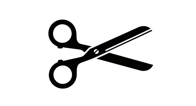 Black Scissors Cutting Tool Object.
