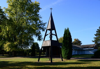 Cemetery in Autumn in the Town Rethem at the River Aller, Lower Saxony