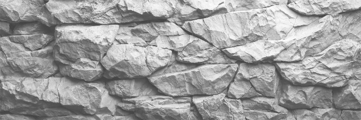 Rock Surface Texture Isolated on Transparent Background