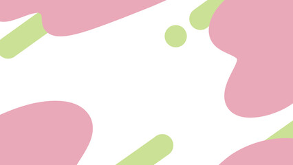 流体シェイプ桜カラー背景