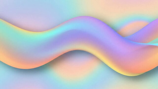 Soft abstract gradient animation featuring flowing color transitions, smooth motion blur, pastel-bright palette, minimalist vector illustration style, abstract painting composition