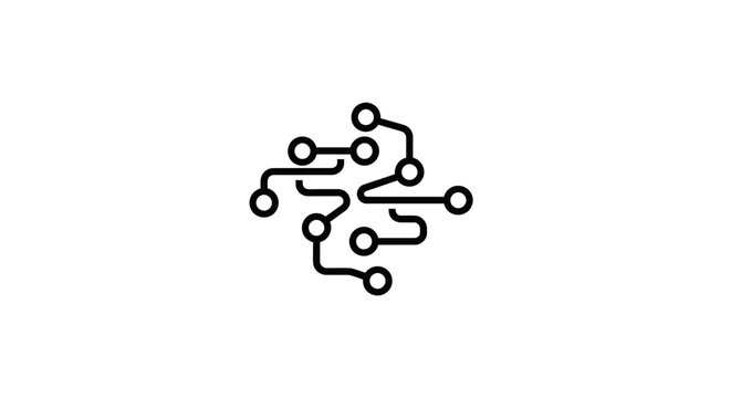 Simple circuit board design element.
