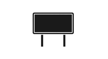 Fototapeta premium Billboard sign with two poles.