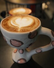 出来立て美味しいカプチーノ