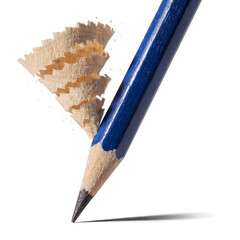 high angle view of pencil on white background