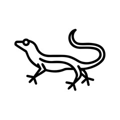Fototapeta premium basilisk lizard icon