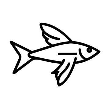 fish four wing flyingfish icon