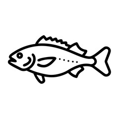 Fototapeta premium fish rockfish icon