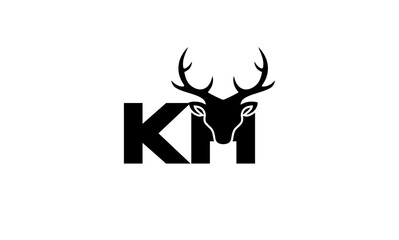 KH initial letters logo or KH monogram