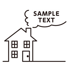 新築住宅イメージのミニマルタイトルデザイン