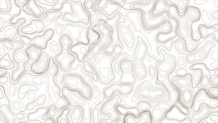 Topographic map background geographic line map with elevation assignments. Modern design with White background with topographic wavy pattern  vector illustration for cartography and terrain elevation  © Sopan