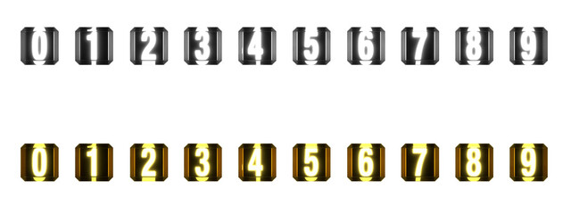 Obraz premium 数字 光
