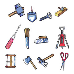 Make a Professional Building Tools Stock Vector