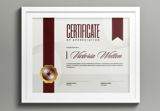 Red Fractal Certificate