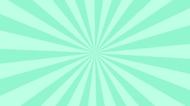 Bright sunburst retro looping animation. Sunburst lines rotating with spinning retro vignette rays. Radial speed lines from middle to the outside. Cartoon style retro comic background animation.
