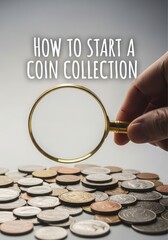 How to start a coin collection with magnifying glass and coins