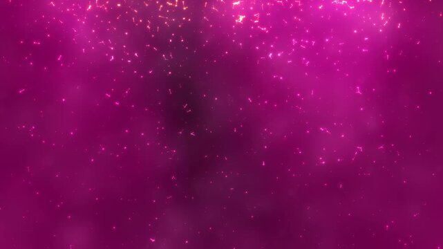Christmas glitter background with sparkle shine light effect animation. shining colourful particles Glittering With Bokeh.