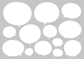 ゆるい丸ふきだしセット