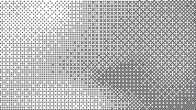 Pixelated bitmap dither effect abstract vector graphic