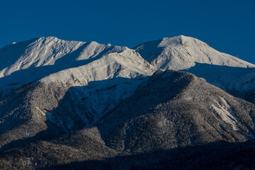 白銀の御嶽山　岐阜県 下呂市 小坂町 御嶽パノラマラインから