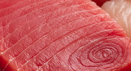 Close up of fresh raw tuna sashimi