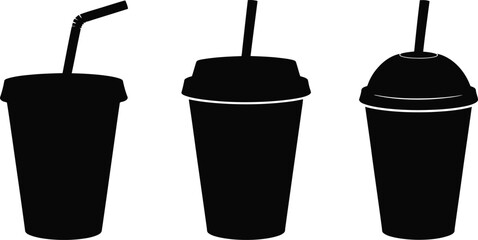 Assorted Cold Drink Cup Silhouettes