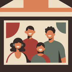 Fototapeta premium Warm Everyday Family Life at Home and Outdoors