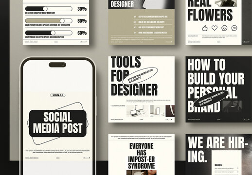 Designer Social Media Kit Template