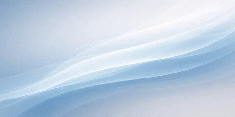 Abstract blue wave background featuring white winter frost and crystal ice textures under a cold cloudscape for a nature-inspired seasonal wallpaper © PIXEL