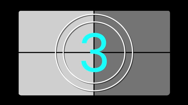 A minimalist graphic features a gray background divided into quadrants with a prominent white circle and a large teal number one