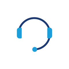 headphone colored icon vector design good for web or mobile app