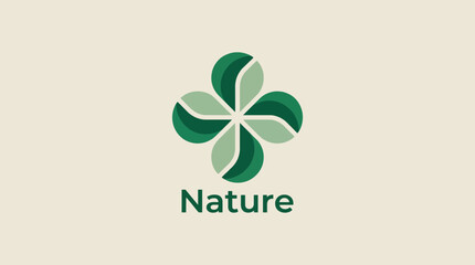 This logo exhibits a leaf pattern in a circular form, suggesting unity with nature and eco-friendliness, making it perfect for organic brands, environmental groups, or wellness services.