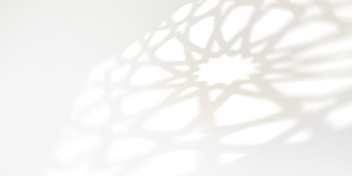 Abstract Arabesque shadow background with traditional ornament, ramadan islamic design.