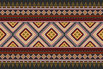 Traditional Southwest Geometric Abstract Ethnic Pattern.